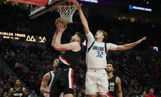 阿夫迪亚27+11+9杨瀚森1助攻 开拓者胜独行侠